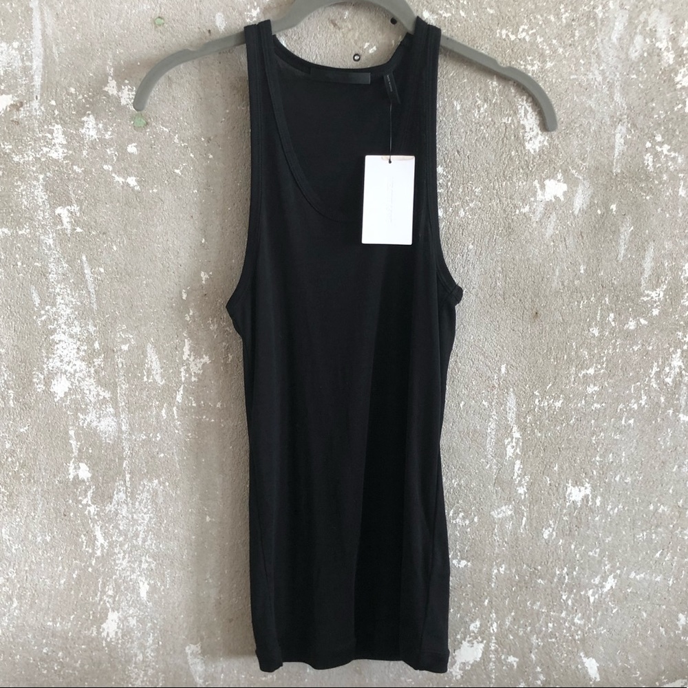 Helmut Lang silk rib tank